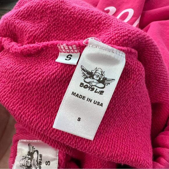 Boys Lie Sz S Ken You Mot Barbie Oversized sweatpants Hot Pink - Picture 12 of 13